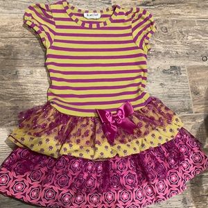 Lime and Fuschia Dress